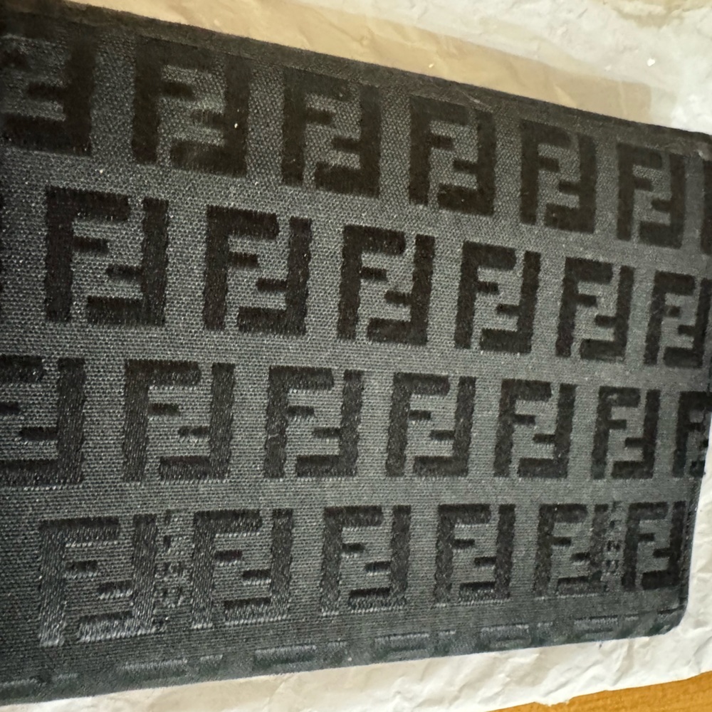 Fendi Black zucca fold over wallet - Picture 8 of 15